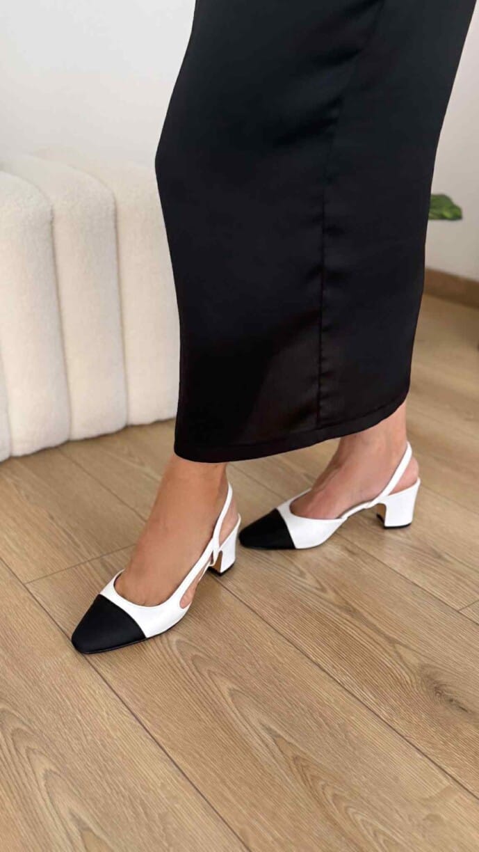 δίχρωμες μπαλαρίνες ασπρόμαυρες