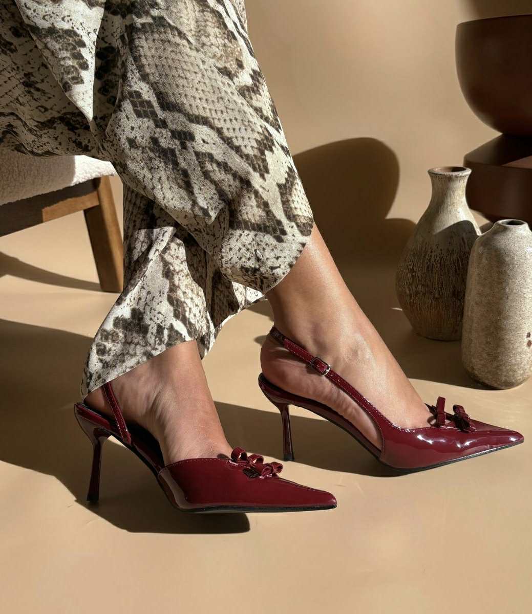 λουστρίνι γόβες βυσσινί