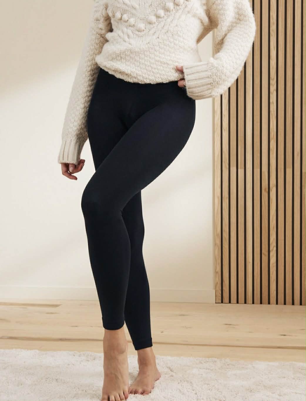 μαύρο κολάν φλις