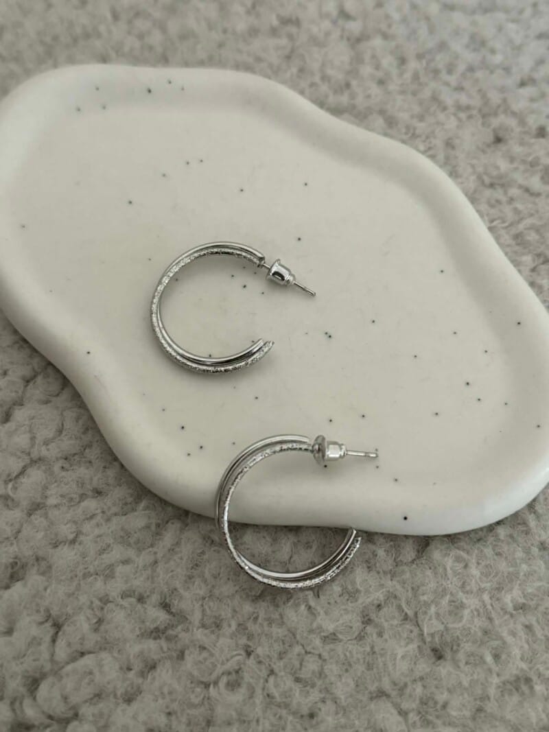 κρικοι σκουλαρικια με στρας